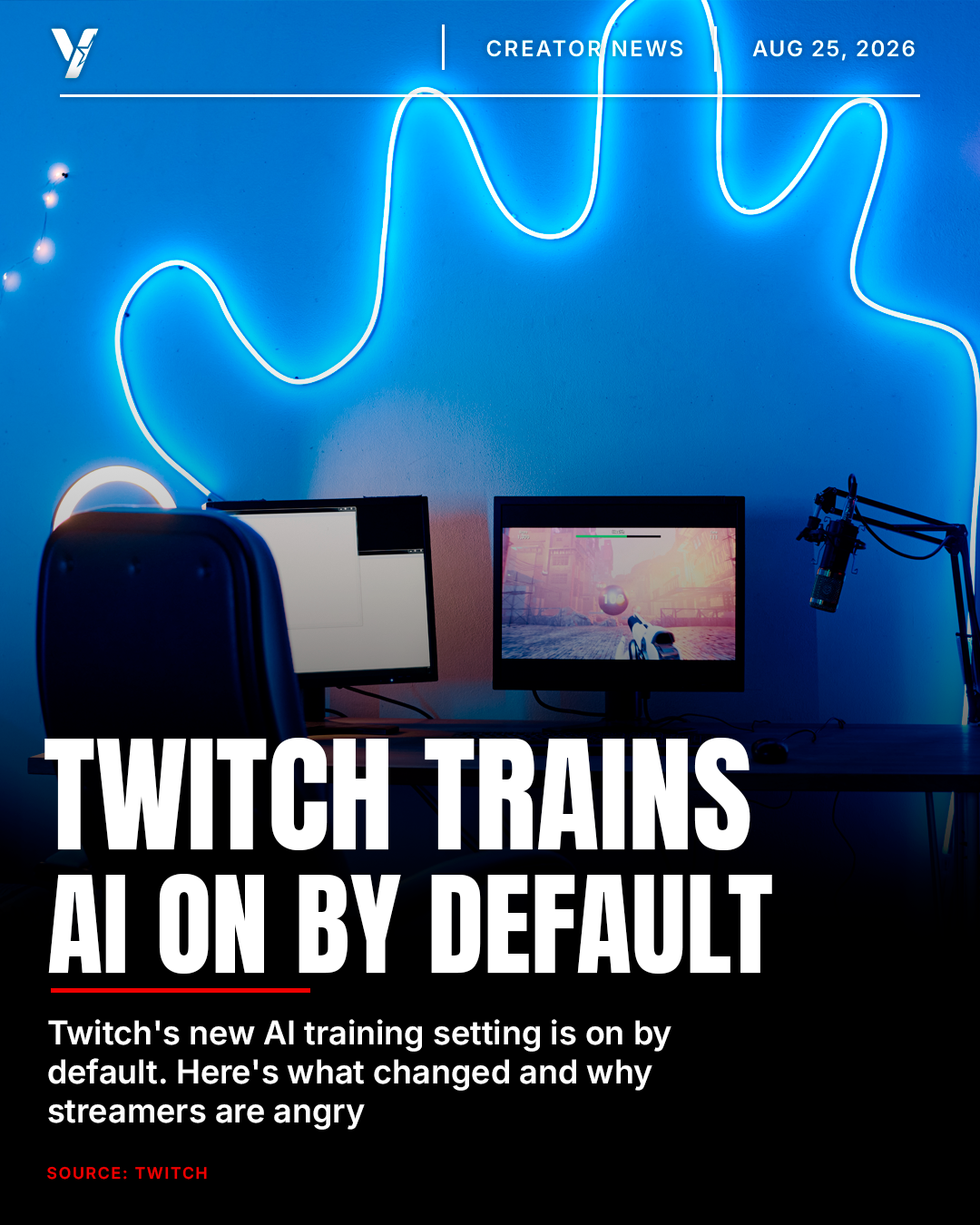Twitch Sets AI Training on Creator Content to Opt-Out